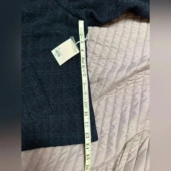 Lauren Conrad Women’s 3X coat. Fall, classic style, navy blue, plaid. - Picture 10 of 12